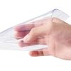 VEVOR Strip Curtain, 150' Length, 8" Width, 0.08" Thickness, Clear Ribbed Plastic Door Strips, PVC Curtain Strip Door Bulk Roll for Warehouses
