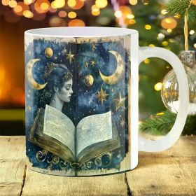 1pc 11oz Animal Coffee, Tea, Milk Cup with Art Print - Durable Porcelain Drinkware for Home and Office - Perfect