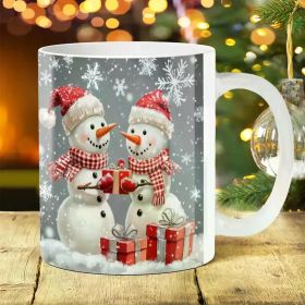 1pc 11oz Animal 1pc Ceramic Coffee Mug, Dad'S Water Cup, Summer Winter Drinkware, Birthday Gift, Holiday Gift