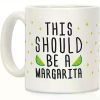 1pc Humorous Margarita-Themed Ceramic Coffee Mug, Double-Sided Print, Novelty Drinkware for Adults, Durable