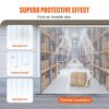 VEVOR Strip Curtain, 150' Length, 8" Width, 0.08" Thickness, Clear Ribbed Plastic Door Strips, PVC Curtain Strip Door Bulk Roll for Warehouses