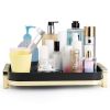 Dish Drying Rack for Kitchen Counter,Dish Drainers with Utensil Holder, Cups Holder,Extra Drying Mat,Black